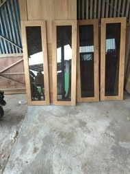 premium kusen dan pintu serta 2set kusen dan jendela kayu meranti