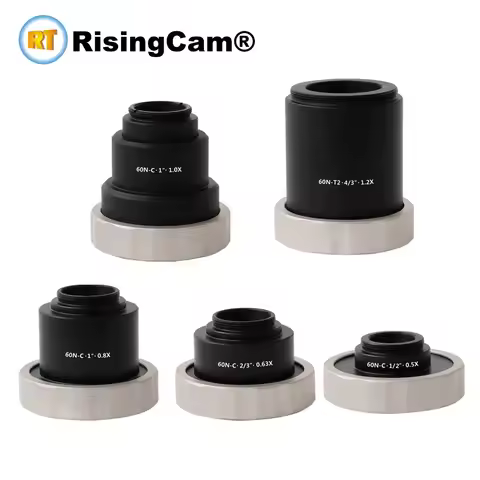 60N microscope C mount adapter 0.5x 0.63x 0.8x 1x 1.2x 1.5x 2.25x camera C mount adaptor compatible 