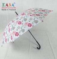 ร่มกอล์ฟ ร่มคันใหญ่ เปิดออโต้ รหัส28142-4-1ด้ามงอ ผ้าลายดอก กันUV ร่มกันแดด กันน้ำ ผลิตในไทย golf umbrella