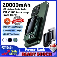 ☑️【SG READY STOCK】PD20W Magnetic Power Bank 20000mAh Fast Charging Portable Charger Wireless Mini Powerbank Battery Bank