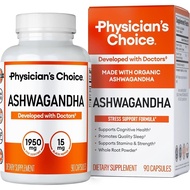 Ashwaganda Supplement-Medical Expert's Choice-1950mg Biological Usable Organic Ashwaganda Root Powde