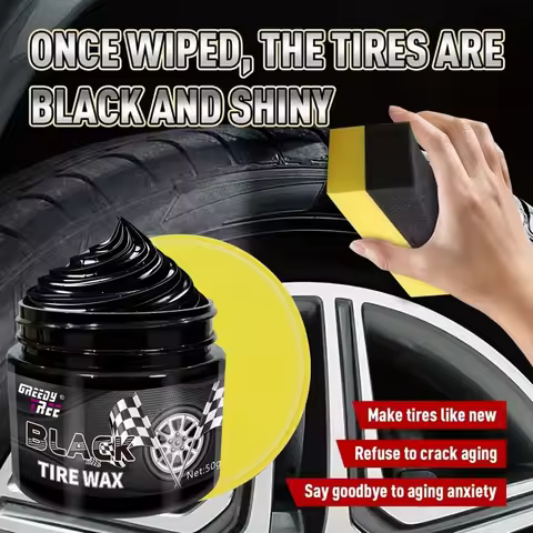 Car tire gloss wax, tire repair and maintenance wax to prevent cracking and aging, restore tire blac