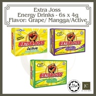 Extra Joss Energy Drinks - 6sx4g (Flavor:Grape /Mango/ Active) Extrajoss Extra joss Extra Joss Mangg