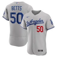 MLB Baseball Jersey Los Angeles Dodgers 50 Mookie Betts JERSEY White