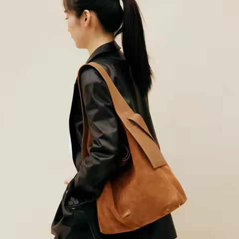 Songmont bag, suede ear hook tote underarm single-shoulder handbag, crossbody bag