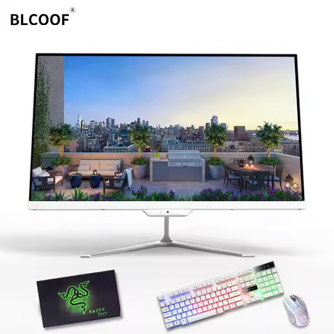 Computer Intel I7-4700S PC Gamer Completo Desktop 8/16GB 24 Inch Gaming PC Full Set Monoblock PC All