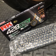 {XZ} RK Oil Seal Chain 428XSO 120/132L Black Gold GSX-R150/R15/MT15/FZ150/MSX