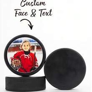 Customized Photo Rubber Hockey Puck - Perfect Birthday And Holiday Gift, Durable, Suitable For Train