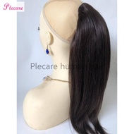 Wig / Rambut Palsu Kuncir Kuda 100% Asli 2# Wig Rambut Ekstensi Model