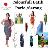 Batik Pario  || Pario Batik Perempuan || Kain Pario Batik Ready Stock di Malaysia || Colourfull Bati