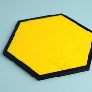 Pt0323Puzzle mini hexagonal geometric tray puzzle highly Puzzle Puzzle mini hexagonal geometric tray
