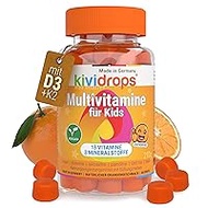 Vitamins for Children Multivitamin Fruit Gummies D3 K2 Vegan Halal Sugar Free German Production Without Additives All Vitamins Plus Minerals Immune System Strengthens Children Kividrops