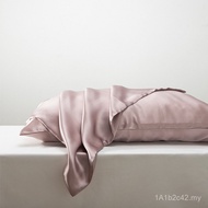 Sarung bantal sutera dua sisi buatan khas yang tersedia dalam stok, 100% sutera mulberi, 19 momme, g