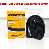 Conti Tube Race CONTINENTAL 700C Bicycle Inner Tube 25-32 Valve 60mm
