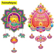 2025 Deepavali Decoration item New Diwali Door Hanging Pendants Happy Diwali Festival Decor Party Gi