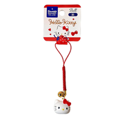 日本版Hello Kitty手機掛飾鈴鐺時尚掛飾附鑰匙圈掛繩平行進口