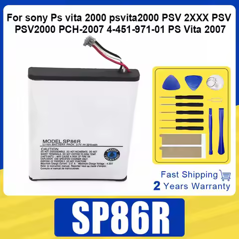 Replacement Battery SP86R 2210mAh For sony Ps vita 2000 psvita2000 PSV 2XXX PSV SP86R PSV2000 PCH-20