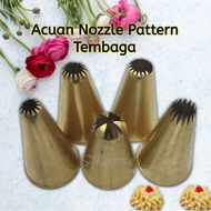 [1 Piece] Acuan Nozzle Pattern Tembaga / Creampuff / Bunga Kecil / Samperit Riben / Untaian / Dark P