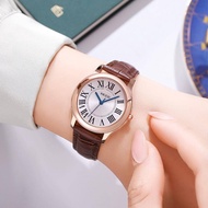 European Ladies Watch Fashion Simple Roman Blue Needle High-value Waterproof Ladies Watch Quartz Ladies Watch Wrist Watch