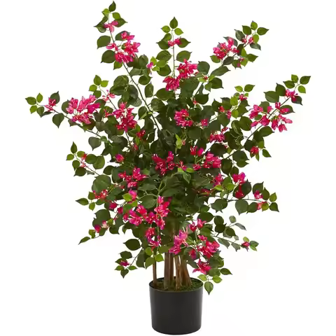 Bougainvillea Artificial Tree for Home Decor Office House Living Room Indoor Outdoor Big Fake Plants