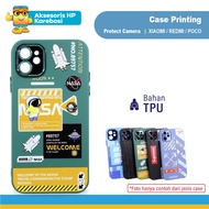 2.0mm Printed TPU Casing Case for Xiaomi 9A/9C/10C/NOTE 11 4G