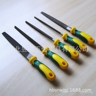 Handle Round Square 20cm Triangle Set Plastic Bag File Carbon Steel File 5 Semicircle Double-Piece S