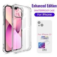 Enhanced Airbag Shockproof Clear Phone Case for iPhone 15 Pro Max 14 13 12 11 Pro XS Max Mini XR X 6 S 7 8 15 Plus SE Soft Transparent TPU Silicone Protective Covers