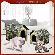 [MagiDeal] Stray Cats Feral Cats Warm House Weatherproof Kennel Furniture for Winter, Outdoor Cats, 