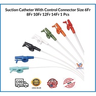 Suction Catheter Size 6Fr 8Fr 10Fr 12Fr 14Fr 1 Pcs