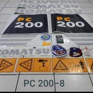 Sticker Excavator Komatsu Pc 200-7 Pc200-8 Pc200-6 Termurah