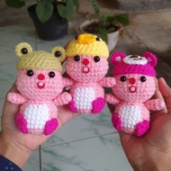 [ETOILE] Loopy Amigurumi Crochet Keychain - Handmade