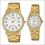 [2YEARS WARRANTY] Casio MTP-V002G-7B2 & LTP-V002G-7B2 Men Watch /  Ladies Watch Couple Watch V002G-7