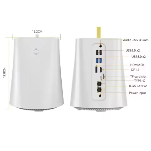 Intel N100 Dual-Network Dual-Display office Mini PC Support windows11 Bluetooth Pfense Firewall Comp