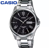 ST200/Casio นาฬิกาข้อมือผู้ชาย เลขโรมัน กันน้ำ 100M สายสแตนเลส รุ่น MTP-1384