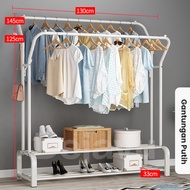 Inaso Rak Gantungan Baju Besi Stand Hanger Display Butik Rak Gantung Jemuran Pakaian Topi Tas Portab