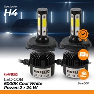 TaffLED X7 Car Headlights LED COB Headlight H4 Cool White 2 PCS - 75818-4CN