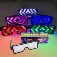 LED Light Glasses Multi-Color Cermin Mata LED Glasses Spec Mata Lampu White Light Glasses LED眼镜