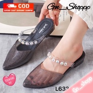 Sandal Sepatu Wanita Karet Jelly Tali Mutiara Youth Balance L633-4B PVC