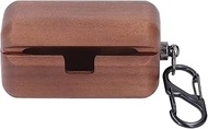 for Technics AZ80 Case Cover, Wooden Protective Case Cover with Keychain for Panasonic AZ80 Charging