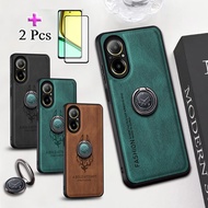 2 IN 1 For Realme C65 4G C67 4G VIVO Y28 4G Case Atmosphere Leather with Ceramic Protector Screen Cu