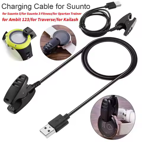 Wireless Magnetic Charging Data Cord Cradle Holder for Suunto5/Suunto3 Fitness USB Charger Portable 