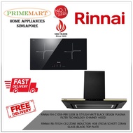 RINNAI RH-C1059-PBR CHIMNEY HOOD+RB-7012H-CB 2 ZONE INDUCTION HOB *INSTALLATION AVAILABLE