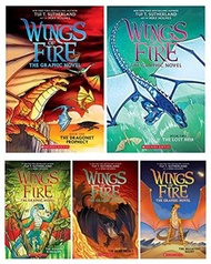 Graphix - 【火翼飛龍圖像小說】火翼飛龍 Wings of Fire GRPAHIC NOVEL (5本) 兒童英文｜冒險故事｜英文漫畫｜奇幻 探險 | 魔法冒險 | 青少年課外英語讀物 | 