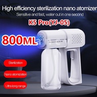 {800ML}Nano Spray Gun YJ-05 Wireless Handheld Portable Disinfection Sprayer Mechine Mite Removal Air Purificati