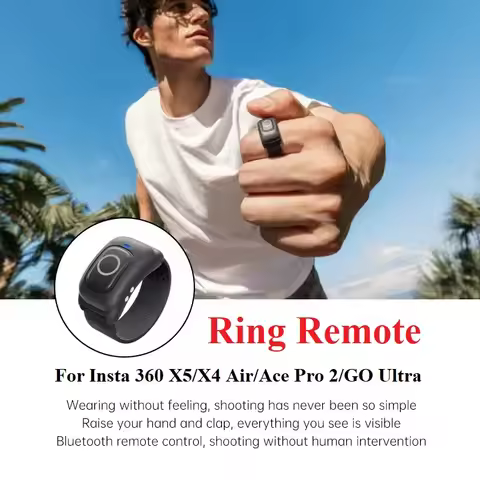 Insta360 Ring Remote Supports Remote Control Up to 20m For Insta 360 X5/X4 Air/Ace Pro 2/GO Ultra Or