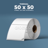 Thermal Label 50 x 50 mm Codeshop Thermal 50x50 Stickers 1 Line Core 1 Inch Contents 500 Pcs
