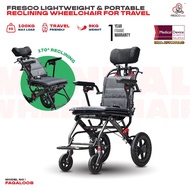 FRESCO 9kg Lightweight & Portable Reclining Wheelchair for Travel