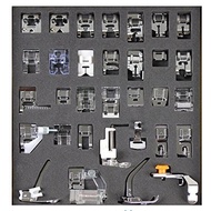 Foxnovo A Set of 32pcs Domestic Sewing Machine Presser Foot Feet Set for Brother Babylock New Home Janome Elna Toyata Singer NewHome