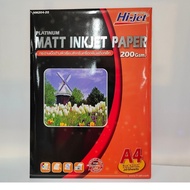 Hi-jet Platinum Matt Inkjet Paper 200 Gsm A4 20 Sheets.