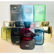 Hawas Series Fire, Ice, Elixir, Tropical, Black, For Him & For Her By Rasasi 100ML each